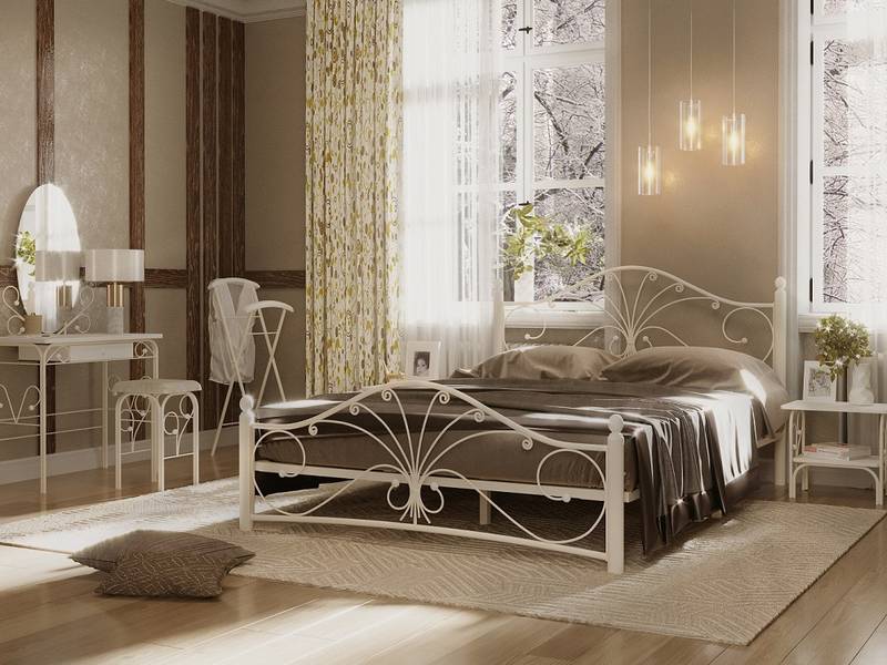 Купить двуспальную кровать в Астрахани, кровать ФОРТУНА 2 Белый-Белый | Мебельный салон Галеон